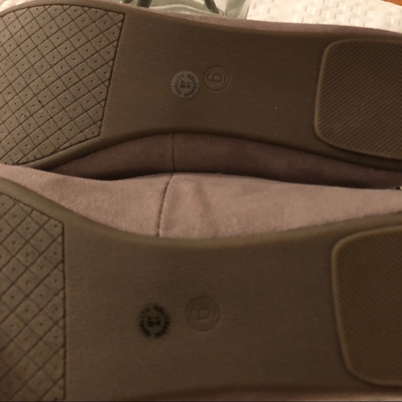 grey flats with ankle strap - Picture 3 of 5